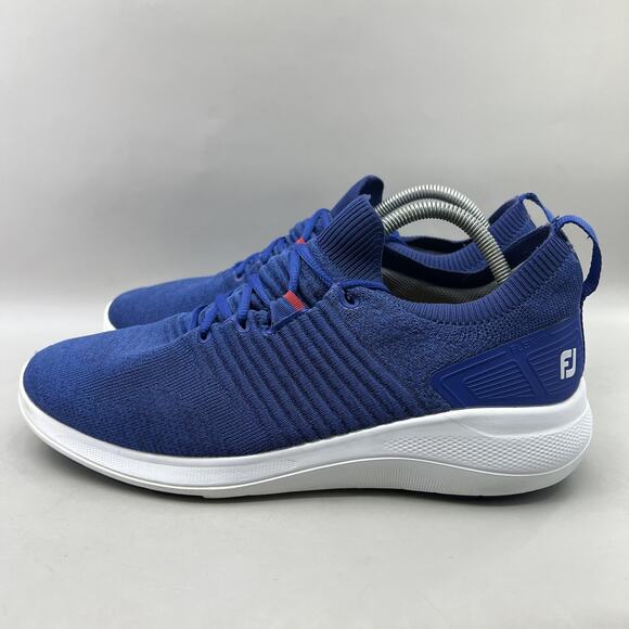 FootJoy Flex XP Spikeless Golf Shoes Men Size 10.5 M Blue Knit Comfort Sneakers main image 6